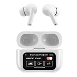 White A9 Pro ANC AirPods with Screen | Bluetooth 5.4