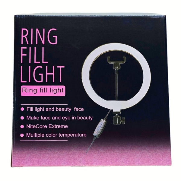 Ring Light 10 Inches + Right Light Stand 7 Ft | Best for Photography & Video