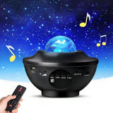 Galaxy Star Projector Lamp with LED Universe Effect & Dual Speakers